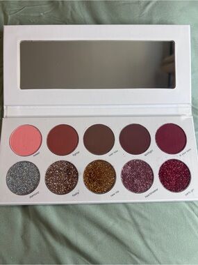 Shimmer & Matte Eyeshadow Palette — Pink, Brown & Gold Tones